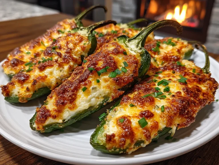 Air Fryer Jalapeno Poppers filled with creamy cheese