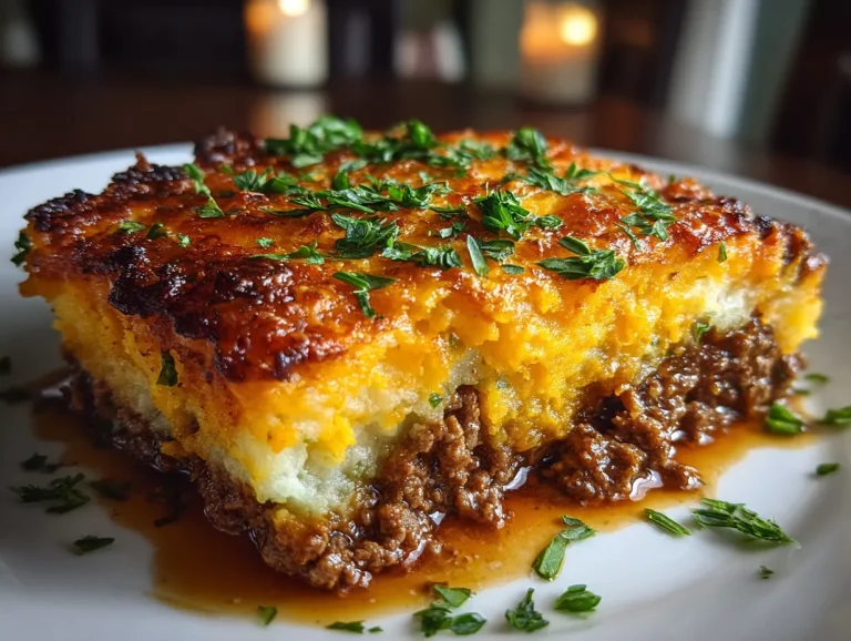 Beef Shepherd Pie with Sweet Potato Mash