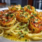 Garlic Butter Shrimp Scampi with Linguine Pasta