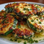 Garlic Parmesan Baked Zucchini Slices