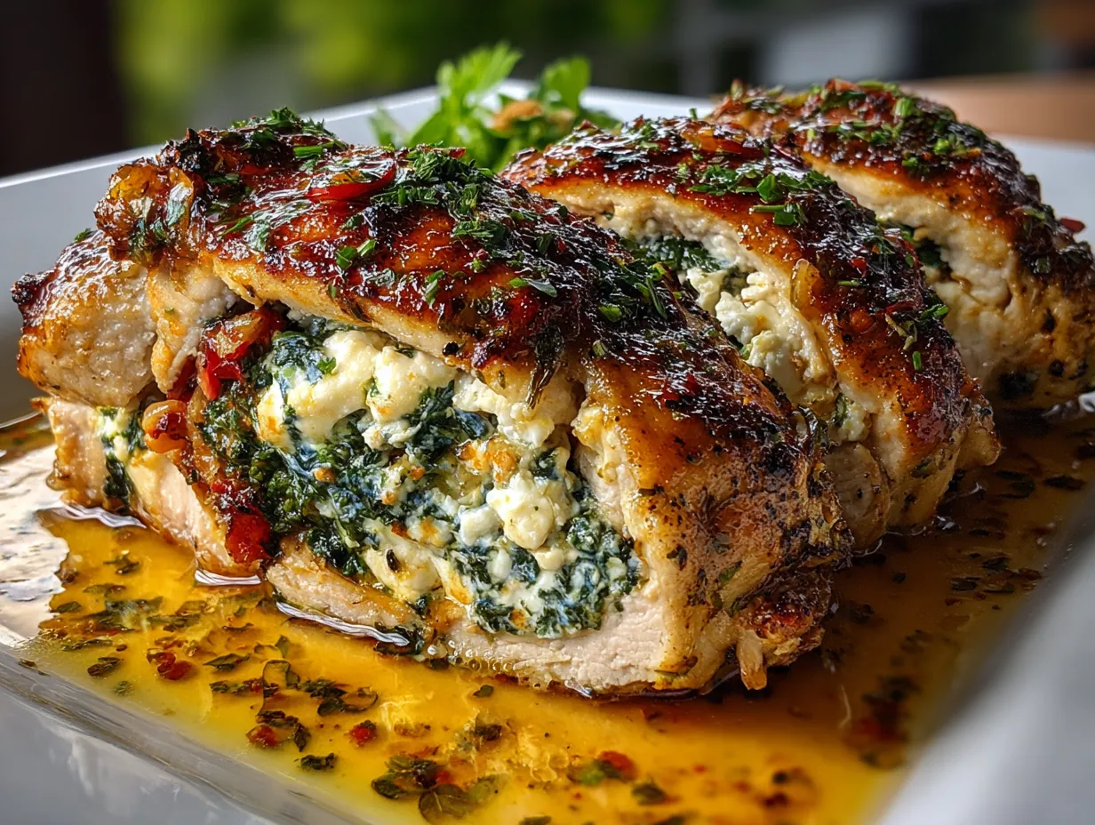 Greek Stuffed Chicken