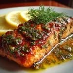 Lemon Dill Baked Trout Fillet
