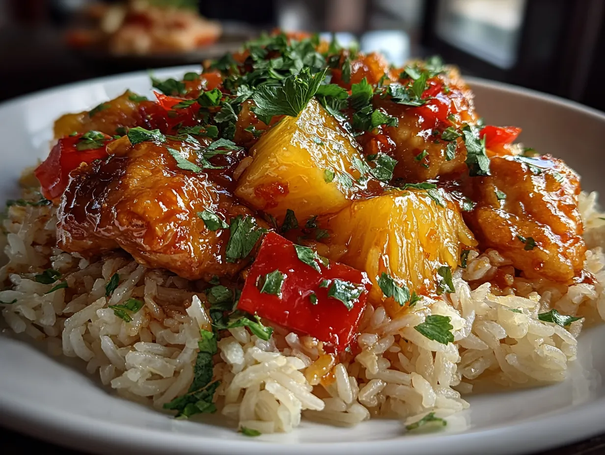 Pineapple Chicken and Rice