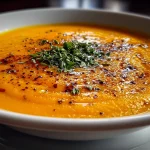Pumpkin and Butternut Squash Soup with Ginger