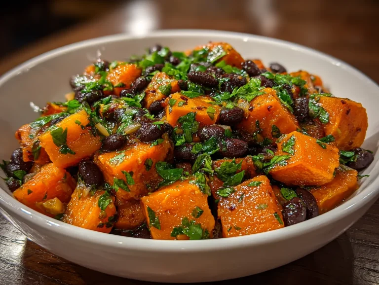 Sweet Potato Dinner Bowl with Black Beans